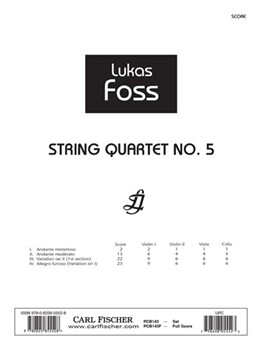 String Quartet No. 5 by Lukas Foss for