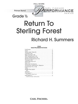 Return To Sterling Forest by Summers Richard H for