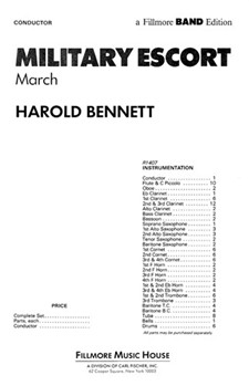 Military Escort by Bennett Harold for Conductor Score