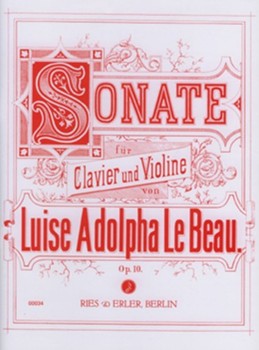 Sonate op. 10 by Le Beau Luise Adolp for
