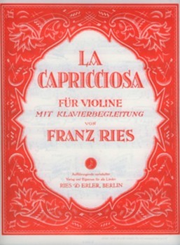 La Capricciosa by Ries Franz for Violin and Piano