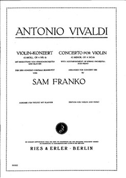 Concerto In G Minor by Vivaldi Antonio Lucio for
