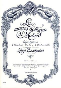 La Musica Notturna Di Madrid Quintetto by Boccherini Luigi for