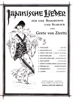 Japanische Lieder by Von Zieritz Grete for
