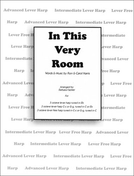 In This Very Room by Harris Ron and Carol - Fackler Barbara - for Harp Solo