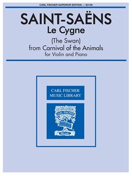 Le Cygne (the Swan) by Saint-Saens Camille for Violin and Piano