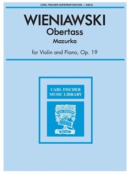 Obertass (mazurka) Opus 19 #1 by Wieniawski Henri - Pollitzer August - for Violin and Piano