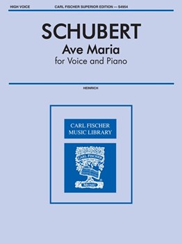 Ave Maria by Schubert Franz - Heinrich Max - Walter Scott for High Voice