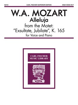 Alleluja by Mozart Wolfgang Amadeus for