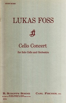 Cello Concert by Lukas Foss for