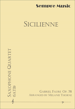 Sicilienne for saxophone quartet Saxophone