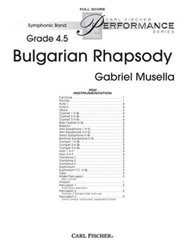 Bulgarian Rhapsody by Musella Gabriel for Full Score