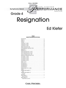 Resignation by Kiefer Ed for Full Score
