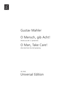 O Man Take Care! Alto Solo from the 3rd Symphony by Mahler Gustav for
