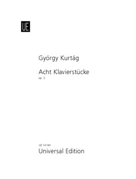 Piano Pieces 8 Op. 3 by Kurtag Gyorgy for