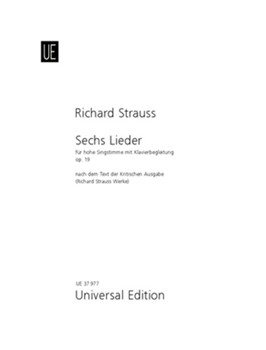 Sechs Lieder - high voice by Strauss Richard for