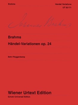 Handel Variations Opus 24 by Brahms Johannes for Piano
