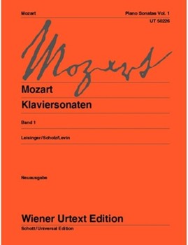 Sonatas Volume 1 by Mozart Wolfgang Amadeus for Piano