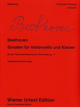 Sonatas for Violoncello and Piano Includes the violoncello version of the Horn Sonata Op. 17 by Beethoven Ludwig van for