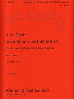 2 & 3-PART INVENTIONS & SINFONIAS by Bach Johann Sebastian - Leisinger/Jonas - for Piano