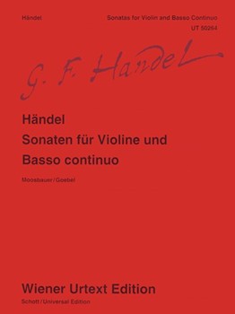 Sonaten for Violin and Basso Continuo by Handel George Frideric for