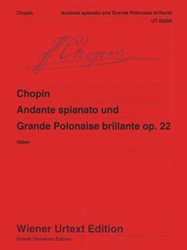 Andante Spianato & Grande Polonaise Brilliante Opus 22 by Chopin Frederic for Piano