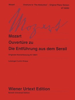 Overture To "The Abduction" Originale Klavierfassung Von W.A. Mozart by Mozart Wolfgang Amadeus for