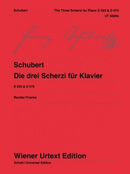 Die drei Scherzi fur Klavier by Schubert Franz for