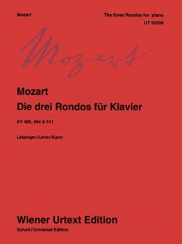 3 Rondos for Piano by Mozart Wolfgang Amadeus for