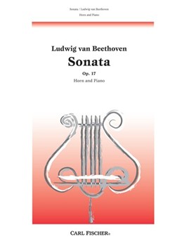 Sonata Opus 17 by Beethoven Ludwig van for French Horn and Piano