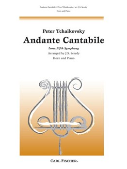Andante Cantabile From Symphony #5 by Tchaikovsky Pyotr Ilyich - Seredy Julius S - for French Horn and Piano