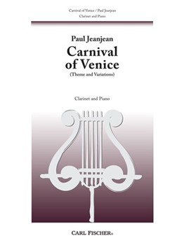 Carnival Of Venice Variations by Jeanjean Paul for Clarinet Solo