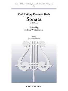 Sonata In A Minor by Bach Carl Philipp Emanuel - Wittgenstein Milton - for Flute Solo