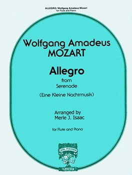 Allegro From Serenade by Mozart Wolfgang Amadeus - Isaac - for Flute and Piano