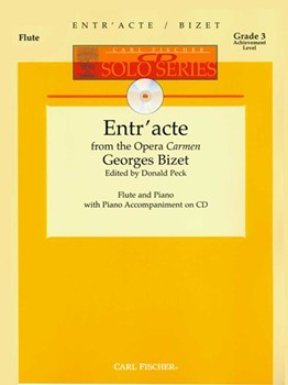 Entr'acte From Carmen by Bizet Georges - Peck Donald - for Flute and Piano