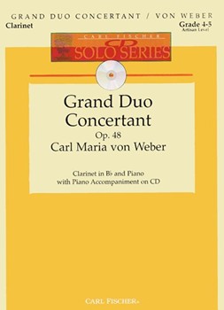 Grand Duo Concertante Opus 48 by Weber Carl Maria von for Clarinet Solo