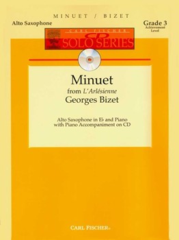 Minuet From L'arlesienne by Bizet Georges for Alto Saxophone and Piano