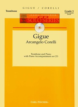 Gigue by Corelli Arcangelo for Trombone w/ Audio