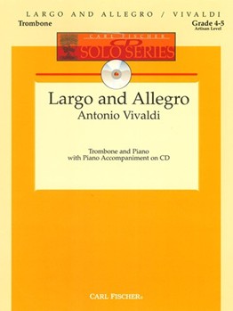 Largo & Allegro by Vivaldi Antonio Lucio for Trombone w/ Audio