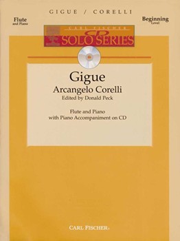 Gigue by Corelli Arcangelo - Peck Donald - for Flute w/ Audio