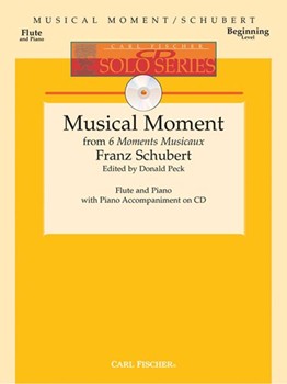 Musical Moment From 6 Moments Musicaux by Schubert Franz - Peck Donald - for Flute w/ Audio