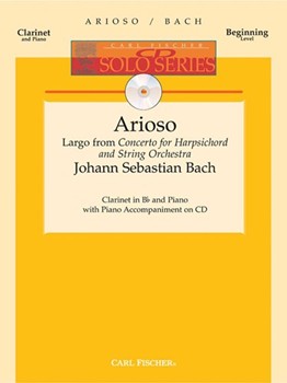 Arioso (largo From Concerto Bwv1056) by Bach Johann Sebastian for Clarinet Solo