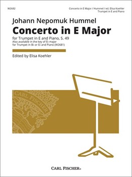 Concerto in E Major for Trumpet in E and Piano S.49 by Hummel Johann Nepomuk for