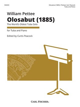 Olosabut (1885) by Pettee William - Peacock Curtis - for Tuba and Piano