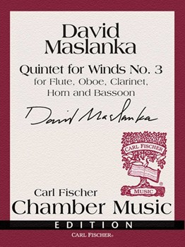 Quintet For Winds #3 by Maslanka David for Woodwind Quintet
