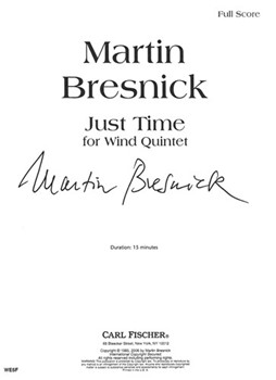 Just Time by Bresnick Martin for