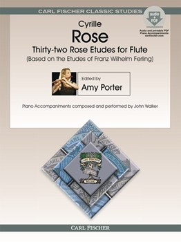 32 Rose Etudes For Flute by Rose Cyrille - Porter Amy - for Flute Method