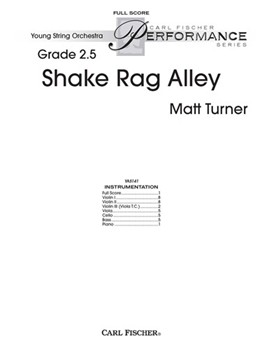 Shake Rag Alley by Turner Matt for Full Score