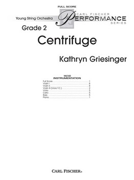 Centrifuge by Griesinger Kathryn for Full Score
