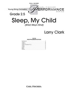 Sleep My Child (Shlof Mayn Kind) by Clark Larry for